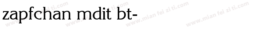 zapfchan mdit bt字体转换